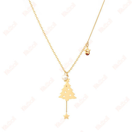 gold pendant necklace natural style
